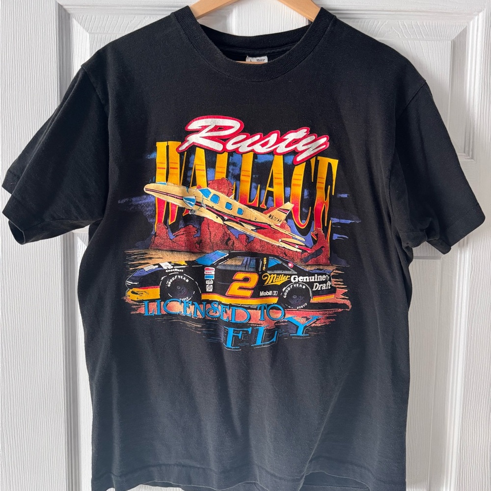 VTG 1992 Rusty Wallace NASCAR T-Shirt